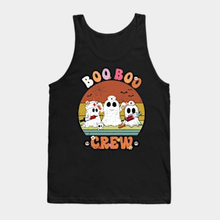 Boo Boo Crew Nurse Ghost Funny Halloween Costume Matching Shirt Tank Top